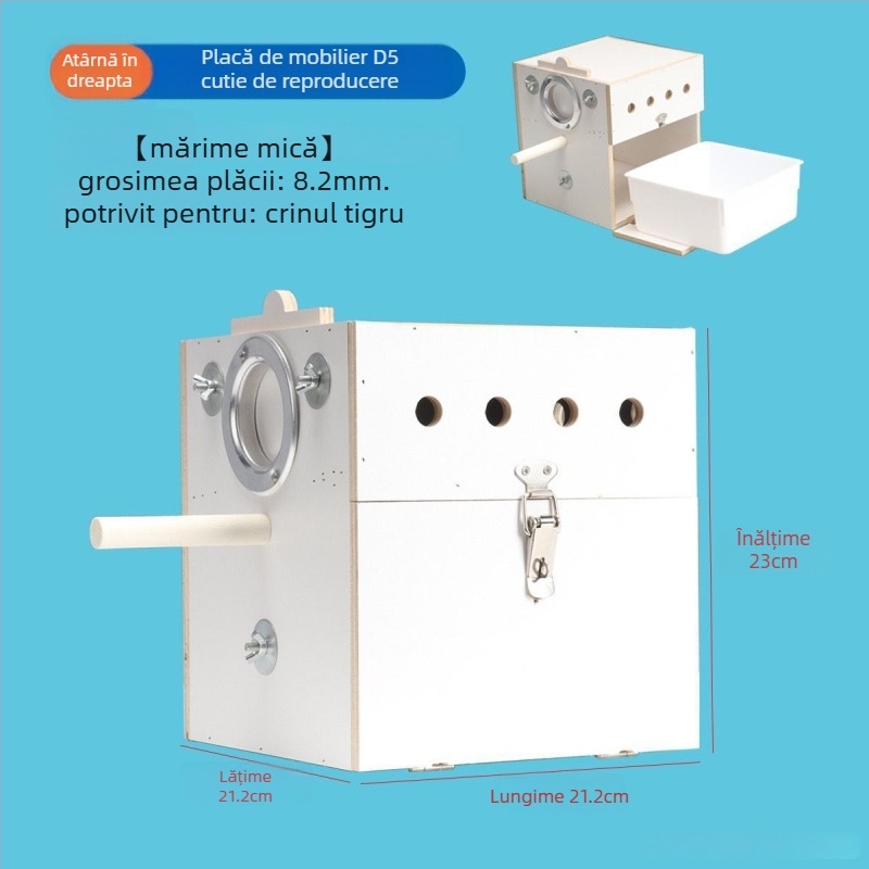 Cutie verticală pentru reproducerea papagalilor cu cuib, din plastic, brand Shengbangrong, model AL, aprovizionare directă transfrontalieră