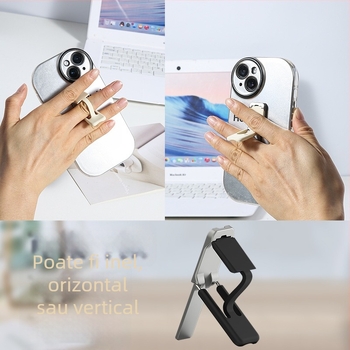 Suport inel pentru telefon, plastic, potrivire universală, spate autocolant, portabil
