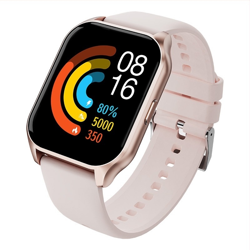 Ceas inteligent cu apel Bluetooth, monitorizare a somnului și ritm cardiac, oxigen în sânge și tensiune arterială (Ecran TFT; autonomie baterie 7–14 zile)