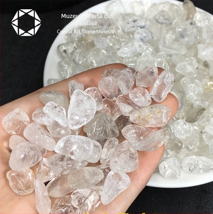 Ornament din piatră demagnetizantă – piatră de cristal brută, stil modern minimalist, ambalaj din carton