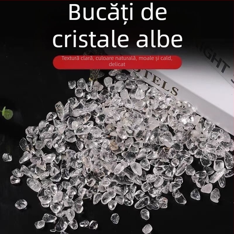 Ornament din piatră demagnetizantă – piatră de cristal brută, stil modern minimalist, ambalaj din carton