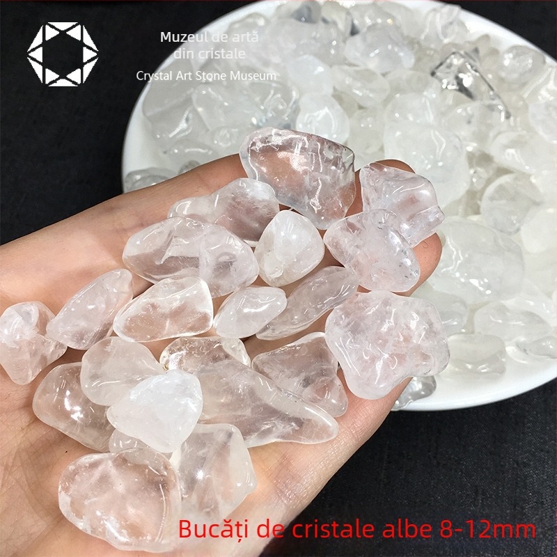 Ornament din piatră demagnetizantă – piatră de cristal brută, stil modern minimalist, ambalaj din carton