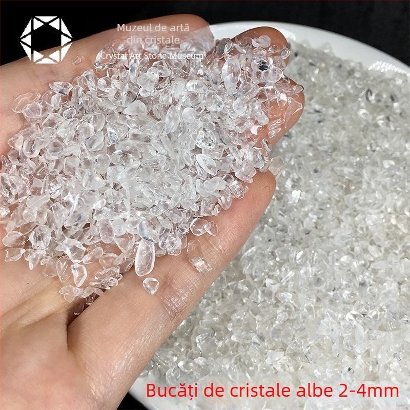 Ornament din piatră demagnetizantă – piatră de cristal brută, stil modern minimalist, ambalaj din carton