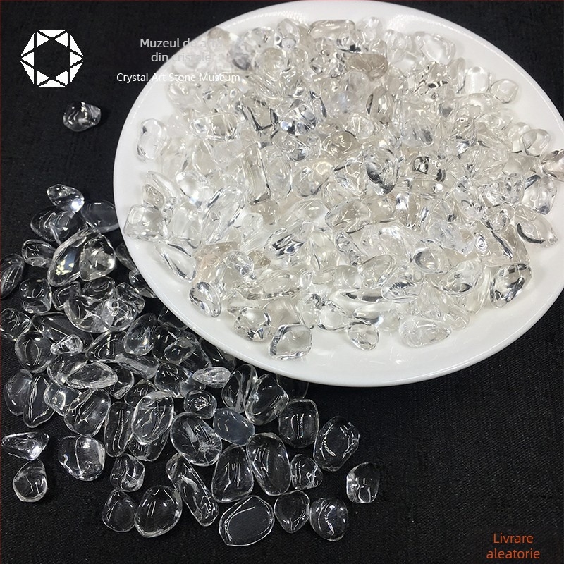 Ornament din piatră demagnetizantă – piatră de cristal brută, stil modern minimalist, ambalaj din carton