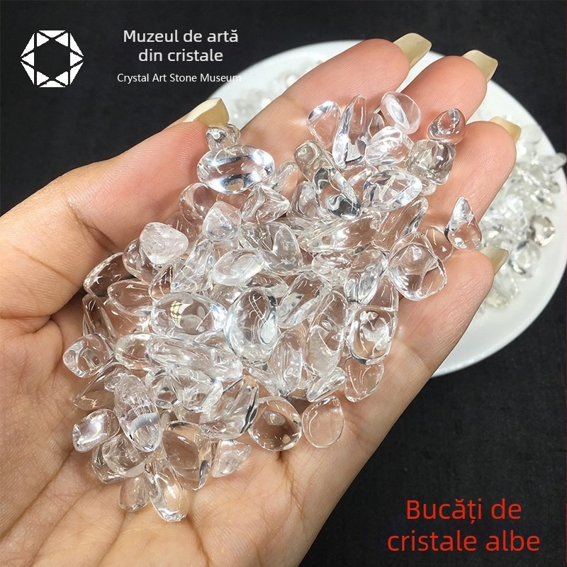 Ornament din piatră demagnetizantă – piatră de cristal brută, stil modern minimalist, ambalaj din carton