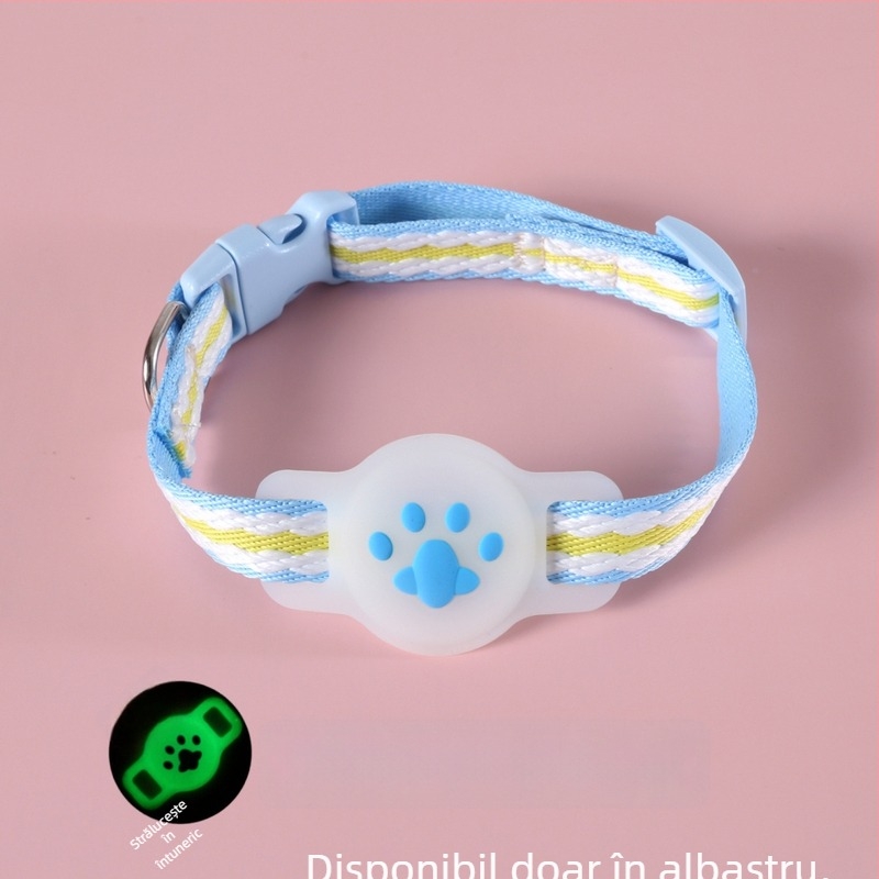 Brățară de urmărire pentru animale de companie cu husă protectoare – Bohan, stil desen animat, material textil, universală