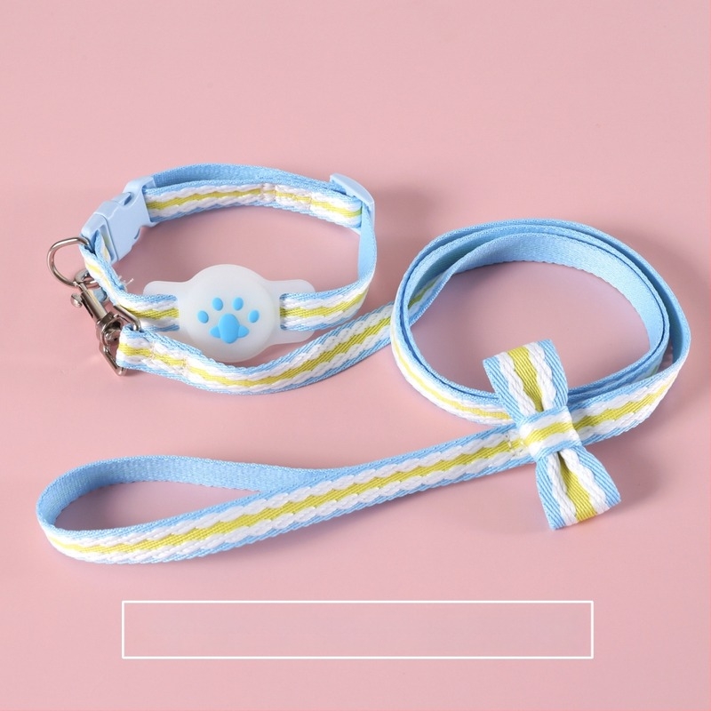 Brățară de urmărire pentru animale de companie cu husă protectoare – Bohan, stil desen animat, material textil, universală