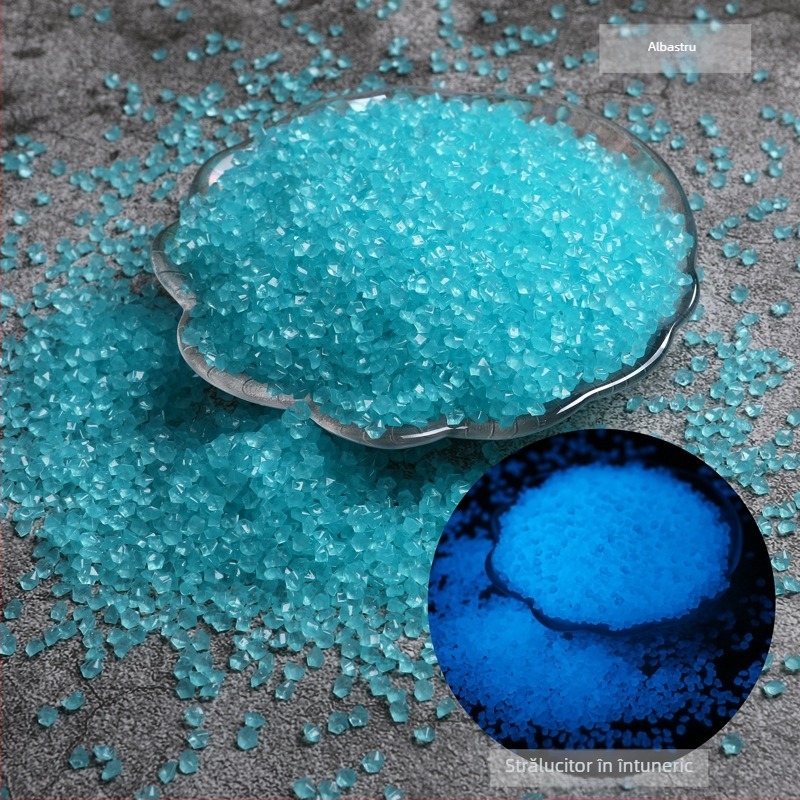 Nisipuri și pietre fluorescente pentru amenajări peisagistice și acvarii – origine China, cutie cu 100 bucăți, 0.025 kg/buc