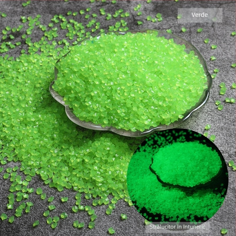 Nisipuri și pietre fluorescente pentru amenajări peisagistice și acvarii – origine China, cutie cu 100 bucăți, 0.025 kg/buc