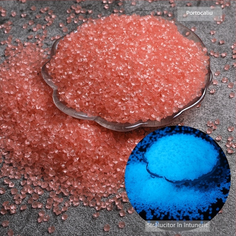 Nisipuri și pietre fluorescente pentru amenajări peisagistice și acvarii – origine China, cutie cu 100 bucăți, 0.025 kg/buc