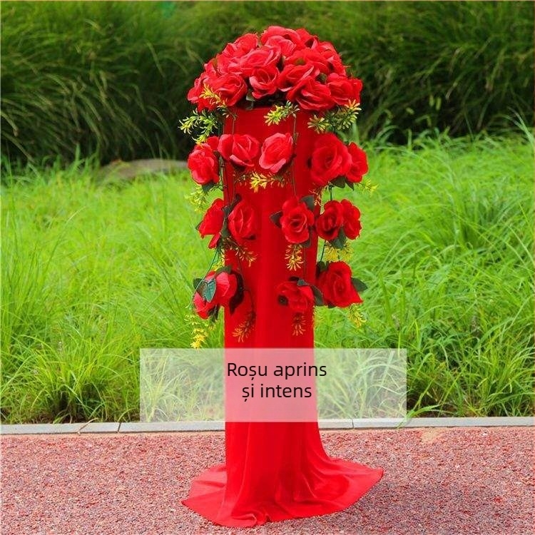 Arc de nuntă din fier cu suport pentru flori – set complet de decor pentru nuntă