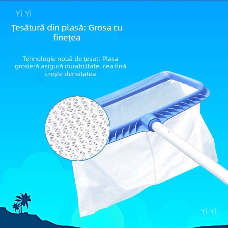 Plasă de îndepărtare a frunzelor pentru piscine cu tijă telescopică – curățare îmbunătățită a suprafeței apei pentru piscină și iaz (Nr. articol: tj#y%j#ylznu+lzn%j#u+fg; Categoria: Piscină gonflabilă)