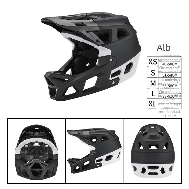 Casca pentru bicicletă de munte – off-road, cască integrală downhill pentru adulți, carcasă PC + interior EPS, unisex, marcă Zhilian, model personalizabil și imprimare logo