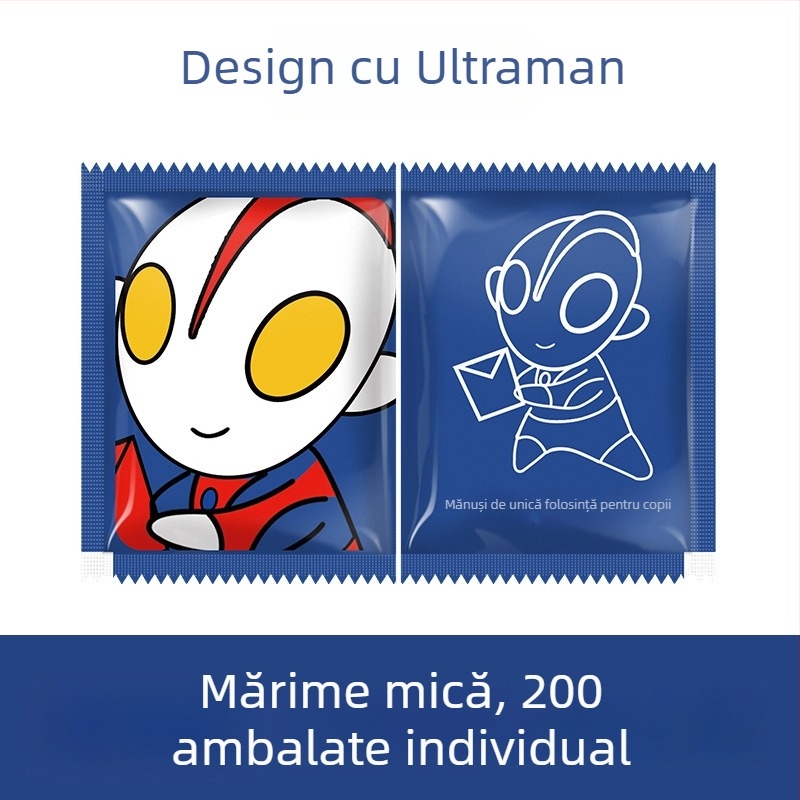 Mănuși de unică folosință din polietilenă, transparente, grosime normală, personalizabile cu logo