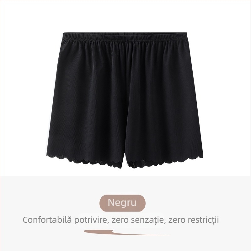 Pantaloni de siguranță pentru femei – tricotat din nailon, talie medie, culoare solidă, funcție anti-expunere