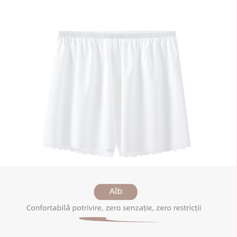 Pantaloni de siguranță pentru femei – tricotat din nailon, talie medie, culoare solidă, funcție anti-expunere