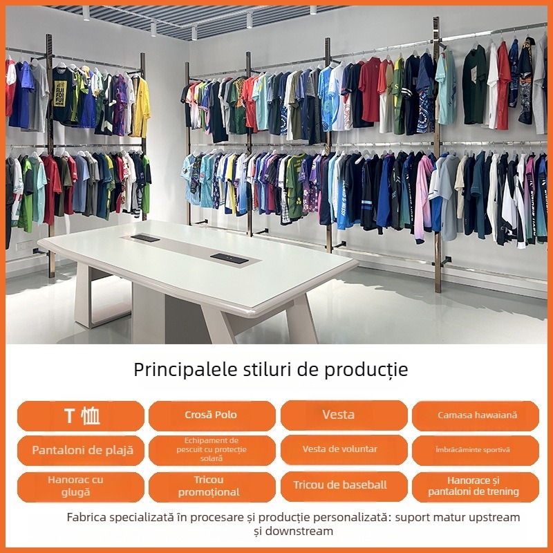 Jachetă de softball pentru bărbați cu imprimare digitală, model cu dungi, guler rotund, croială lejeră, țesătură principală poliester 99%