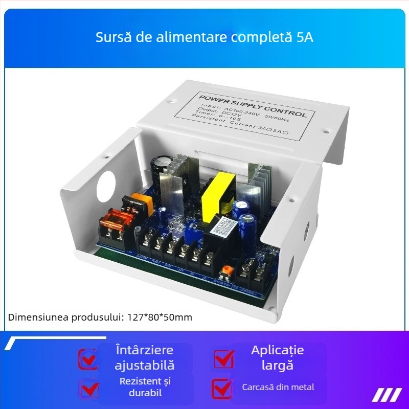 Sursă de alimentare pentru controlul accesului, modul AC/DC 12V, modele P04/05/06, identificare card proximitate 0.03, funcționare la 20°C