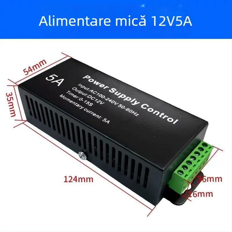 Sursă de alimentare pentru controlul accesului, modul AC/DC 12V, modele P04/05/06, identificare card proximitate 0.03, funcționare la 20°C