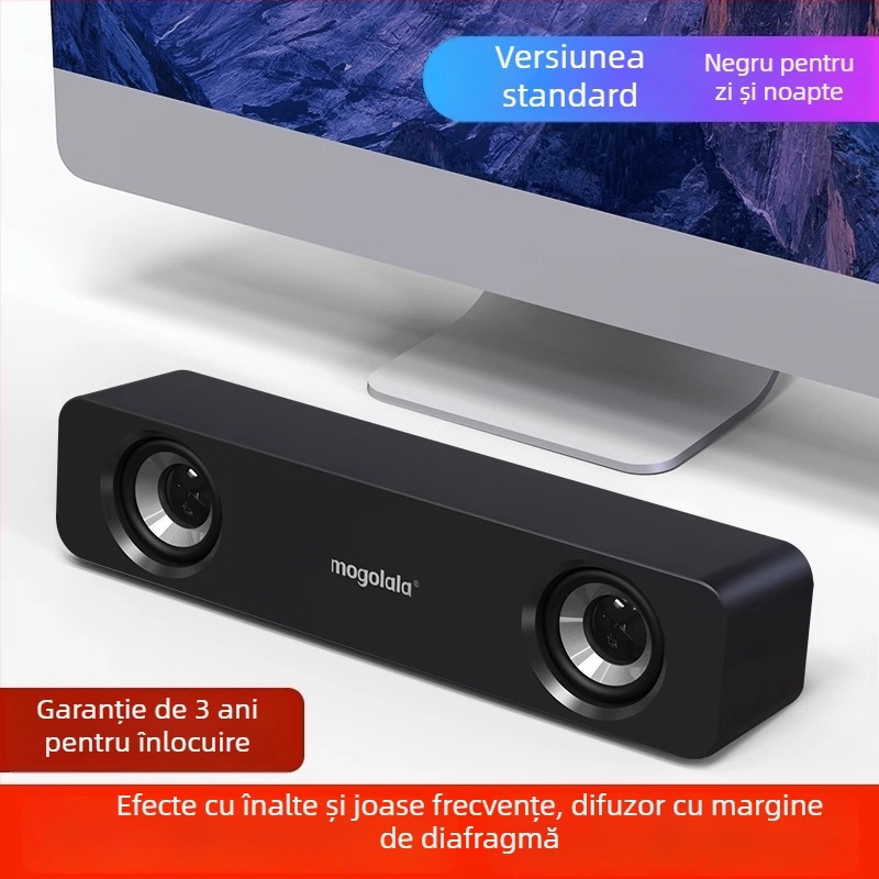 Boxe PC Q3, 2.1 canale, 5W, USB/3,5 mm/Bluetooth 4.0, 40 Hz–20 kHz, SNR ≥75 dB