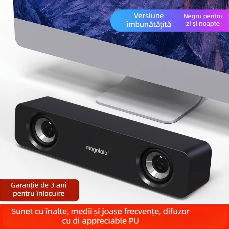 Boxe PC Q3, 2.1 canale, 5W, USB/3,5 mm/Bluetooth 4.0, 40 Hz–20 kHz, SNR ≥75 dB