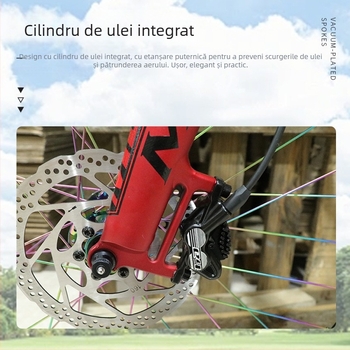 Manetă de frână pentru bicicletă de munte, frână hidraulică pe disc E4, răcire, patru pistoane