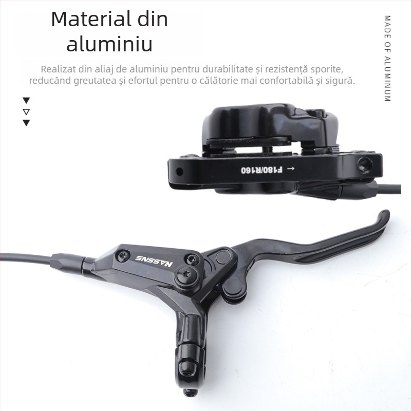 Manetă de frână pentru bicicletă de munte, frână hidraulică pe disc E4, răcire, patru pistoane