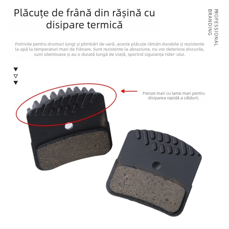 Manetă de frână pentru bicicletă de munte, frână hidraulică pe disc E4, răcire, patru pistoane