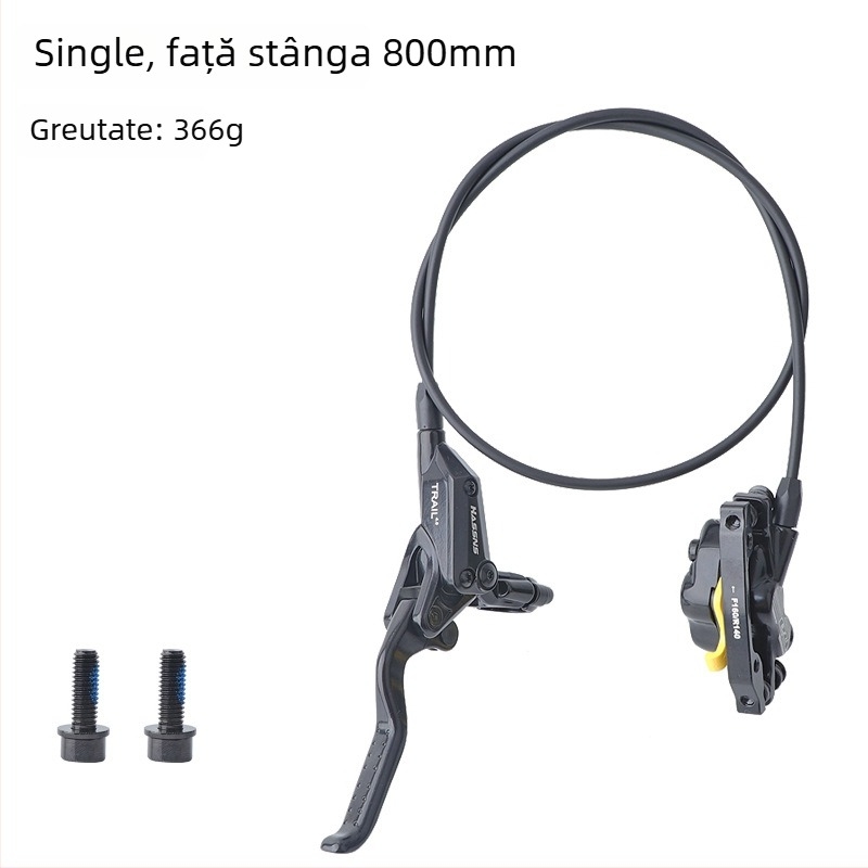 Manetă de frână pentru bicicletă de munte, frână hidraulică pe disc E4, răcire, patru pistoane