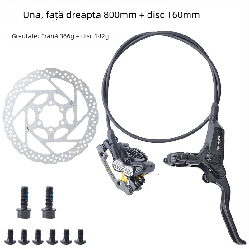 Manetă de frână pentru bicicletă de munte, frână hidraulică pe disc E4, răcire, patru pistoane