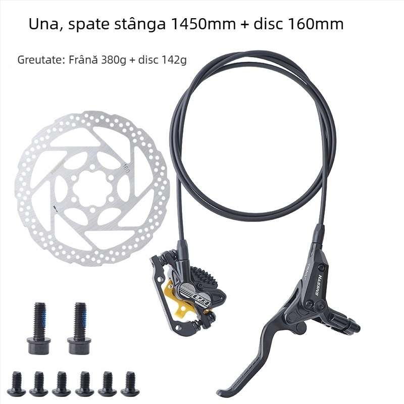 Manetă de frână pentru bicicletă de munte, frână hidraulică pe disc E4, răcire, patru pistoane