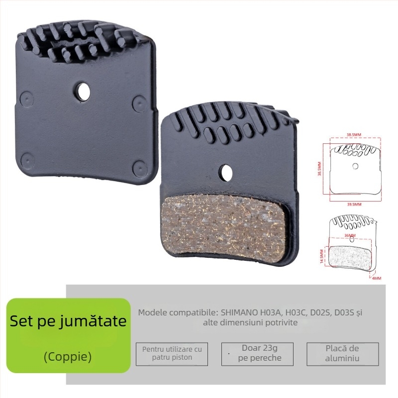 Manetă de frână pentru bicicletă de munte, frână hidraulică pe disc E4, răcire, patru pistoane