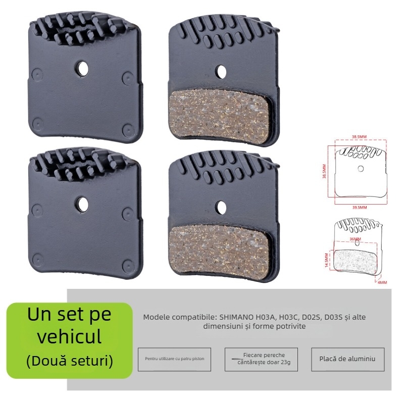 Manetă de frână pentru bicicletă de munte, frână hidraulică pe disc E4, răcire, patru pistoane