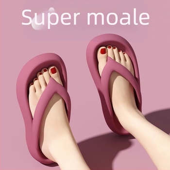Papuci flip-flop EVA pentru femei, talpă groasă, interior EVA, vârf rotund, stil de relaxare, brand diffuse bali