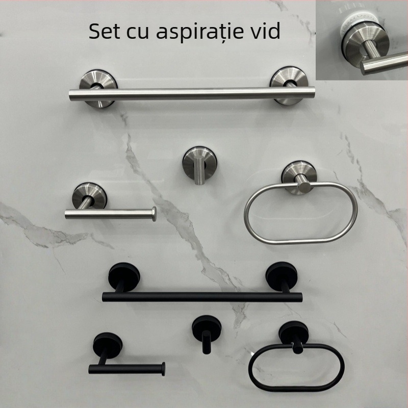 Set de bare de prosoape din oțel inoxidabil | Stil modern minimalist | Kit de 3–5 piese | Brand: Enjoy mei tian