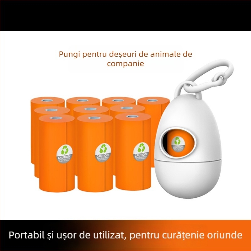 Dispenser de pungi de fecale de câine cu cârlig pentru plimbări • Fără import • Brand: Other • Categorie: Toaletă