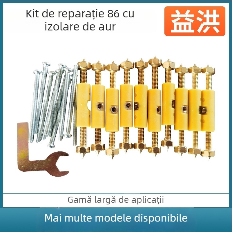 Reparator universal pentru cutie metalică tip 86 pentru întrerupător, cu tijă din oțel inoxidabil