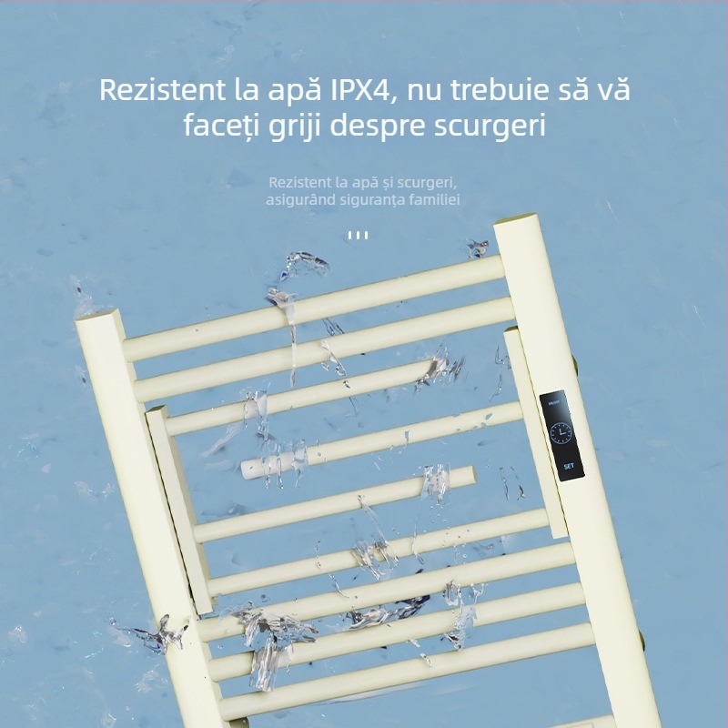 Suport de prosoape electric pliabil (încălzire completă, încălzire din fibră de carbon, temporizare inteligentă, control prin aplicație, uscare și dezumidificare)