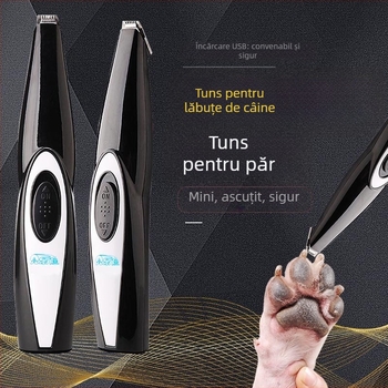 Clipper electric pentru câine – cap de tăiere din oțel inoxidabil, set de 60 bucăți