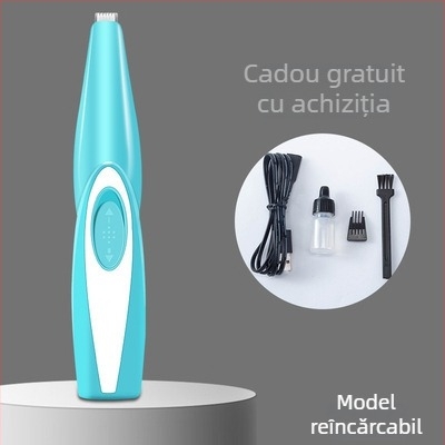 Clipper electric pentru câine – cap de tăiere din oțel inoxidabil, set de 60 bucăți