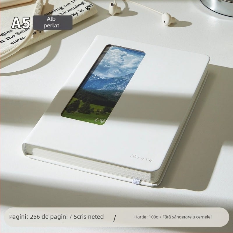 Bloc-notes cu husă PU, legare cu foi detașabile, hârtie Dowling 100 g/m², 200–300 pagini, stil birou de afaceri