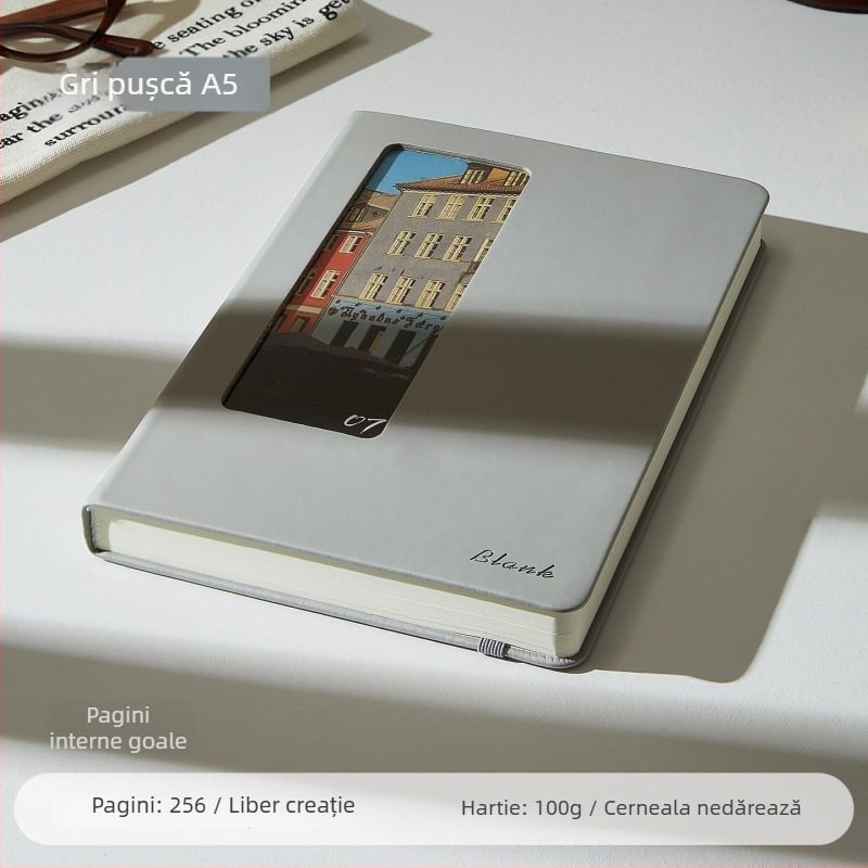 Bloc-notes cu husă PU, legare cu foi detașabile, hârtie Dowling 100 g/m², 200–300 pagini, stil birou de afaceri