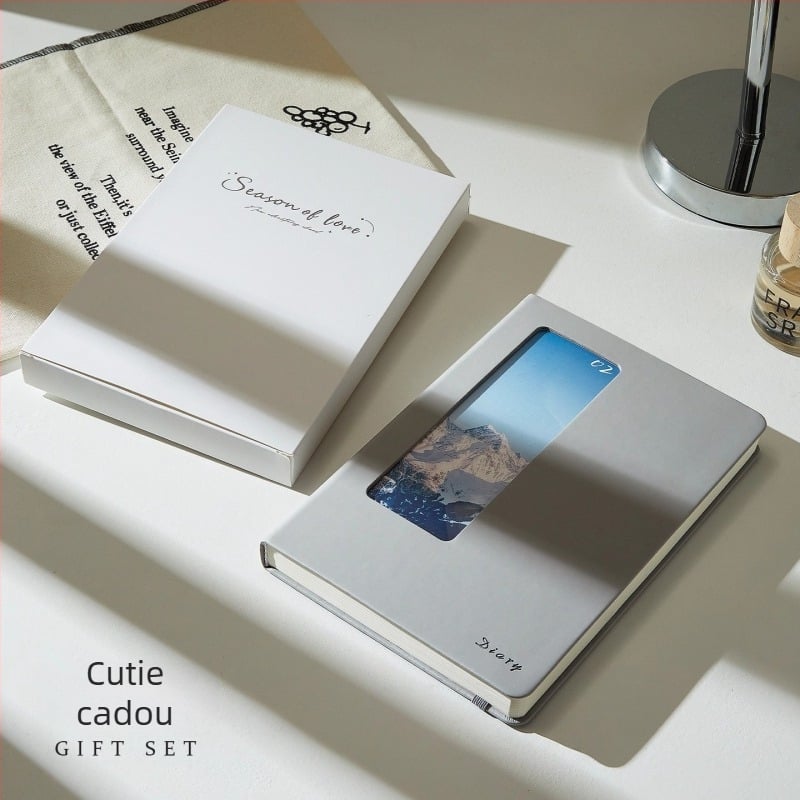 Bloc-notes cu husă PU, legare cu foi detașabile, hârtie Dowling 100 g/m², 200–300 pagini, stil birou de afaceri