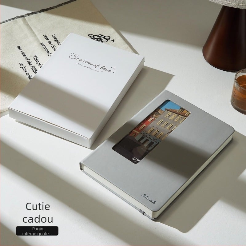 Bloc-notes cu husă PU, legare cu foi detașabile, hârtie Dowling 100 g/m², 200–300 pagini, stil birou de afaceri