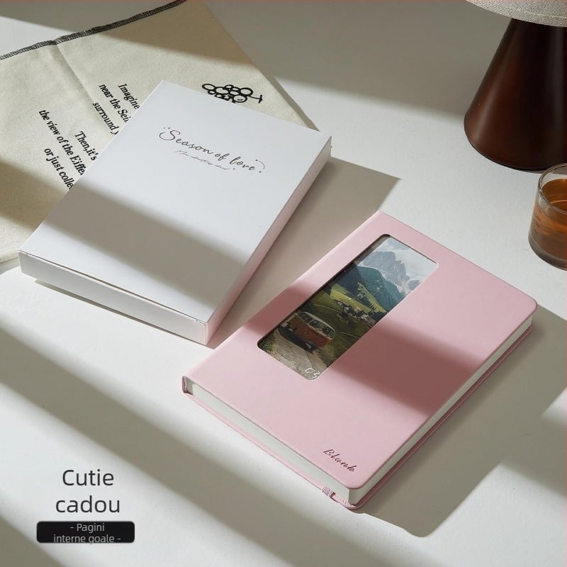 Bloc-notes cu husă PU, legare cu foi detașabile, hârtie Dowling 100 g/m², 200–300 pagini, stil birou de afaceri