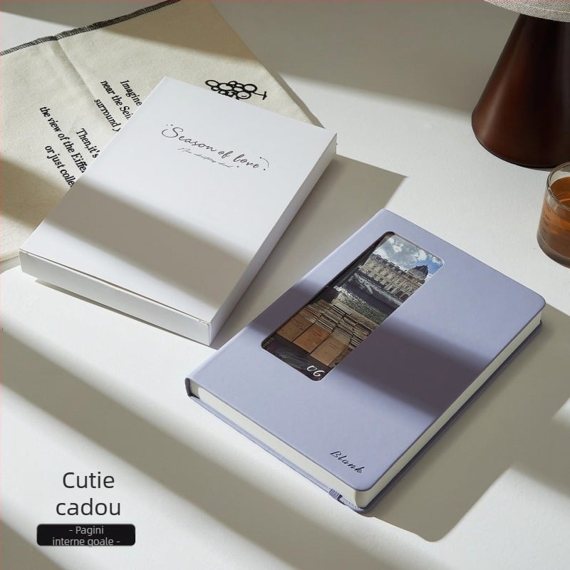 Bloc-notes cu husă PU, legare cu foi detașabile, hârtie Dowling 100 g/m², 200–300 pagini, stil birou de afaceri