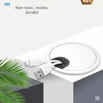 Cap din plastic ABS pentru gaura de cabluri, pentru birou și PC, 35/50/53