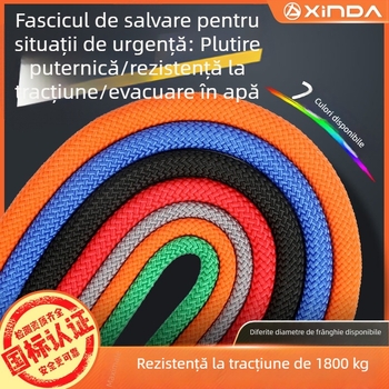 Sfoară pentru lucru la înălțime și siguranță, sfoară de alpinism outdoor, sfoară de evacuare de urgență și salvare — fibră de polipropilenă, 18 kN, standard național