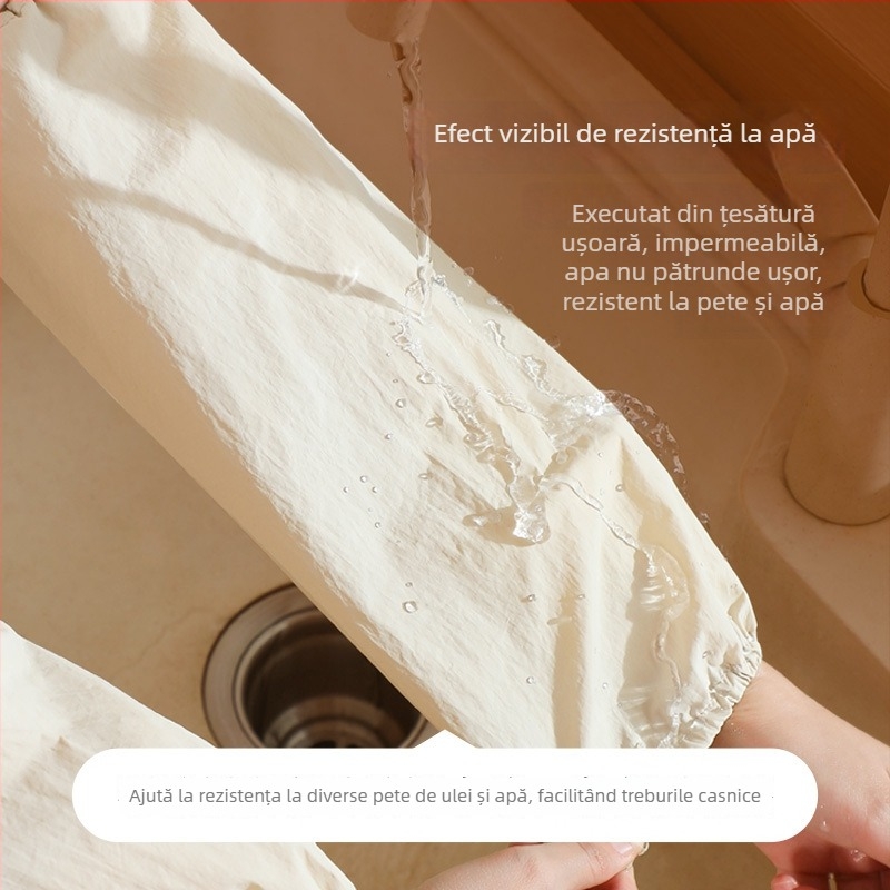 Mâneci de bucătărie pentru femei din poliester – impermeabile, anti-murdărire, lungi, cu mâneată reglabilă