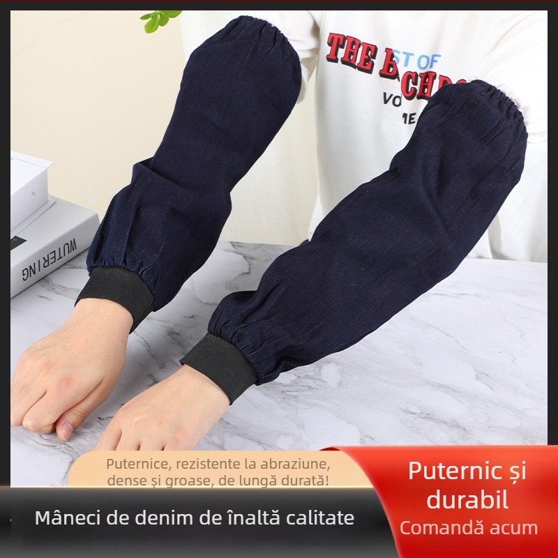 Mâneci din denim, impermeabile, pentru adulți, stil modern simplu